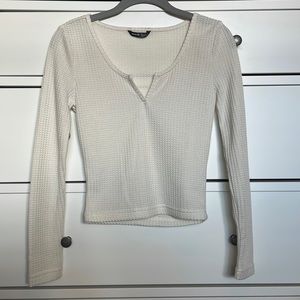 XS White SHEIN long sleeve